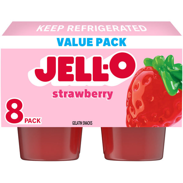 Jell-O Strawberry Refrigerated Gelatin