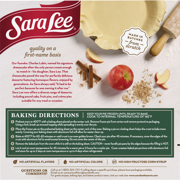 Sara Lee Dutch Apple Pie