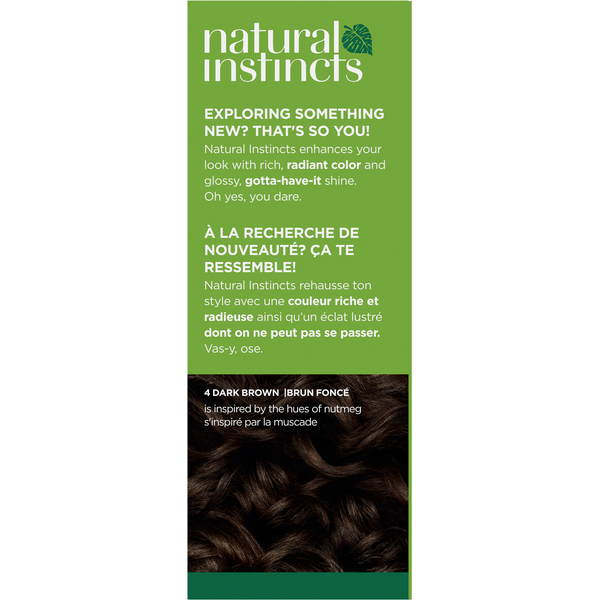 Clairol 4 Dark Brown Zero Ammonia Vegan Hair Color with Coconut Oil + Aloe DestGlow