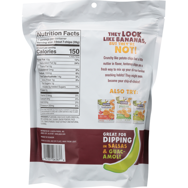 Goya Tostones Barbecue Chips