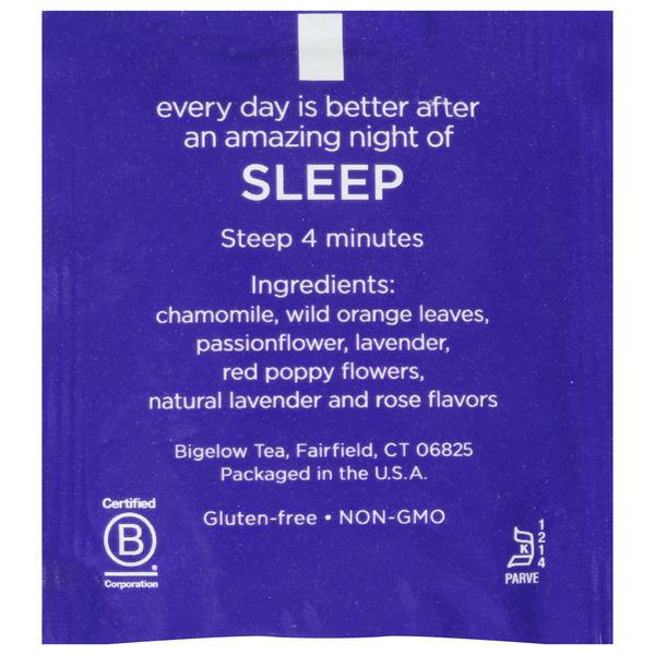 Bigelow Benefits Chamomile & Lavender Herbal Tea Bags