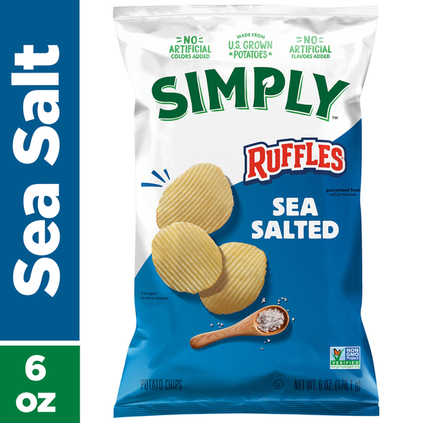 Ruffles Sea Salt Potato Chips