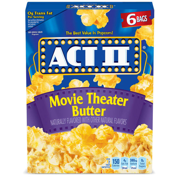 ACT II Movie Theater Butter Microwave Popcorn
