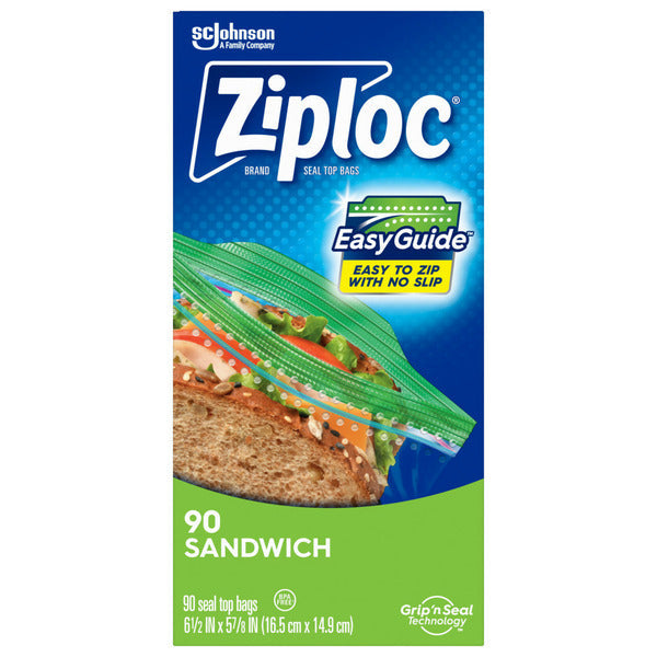 Ziploc Sandwich Bags with EasyGuide™