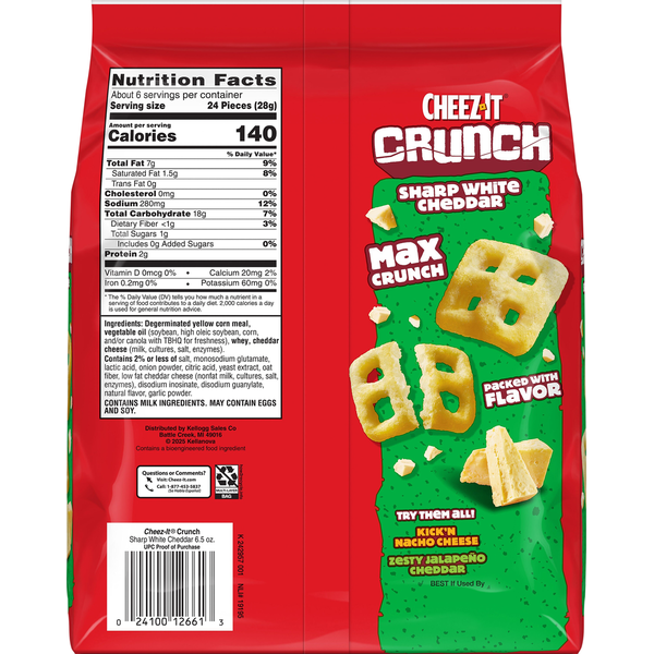 Cheez-It Sharp White Cheddar Cheesy Baked Snack