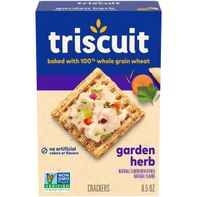 TRISCUIT Garden Herb Whole Grain Wheat Crackers, L...
️