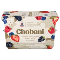 Chobani Mixed Berry on Bottom Vanilla Low-Fat Gree...
️