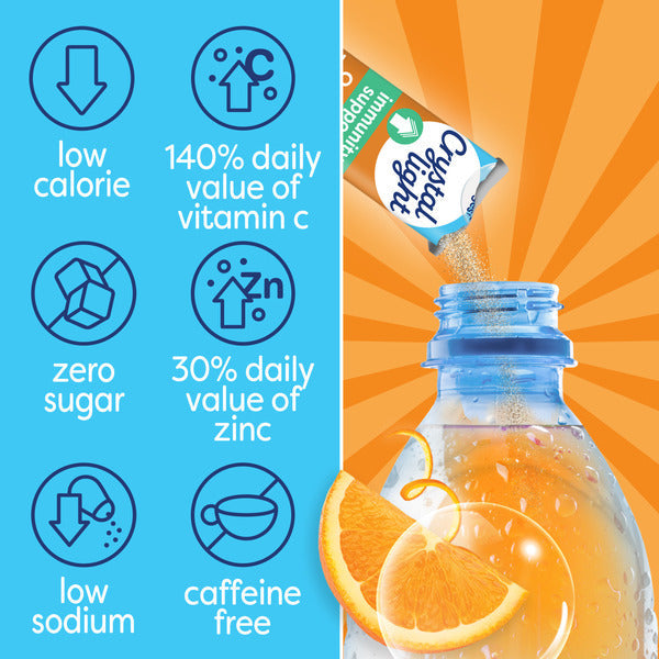 Crystal Light Immunity Support Orange Tangerine Powdered Drink Mix