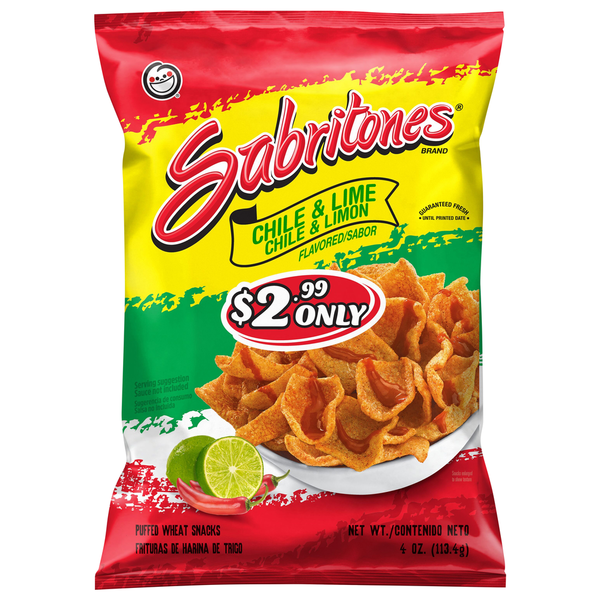 Frito-Lay SABRITONES Chile & Lime Puffed Wheat Snacks