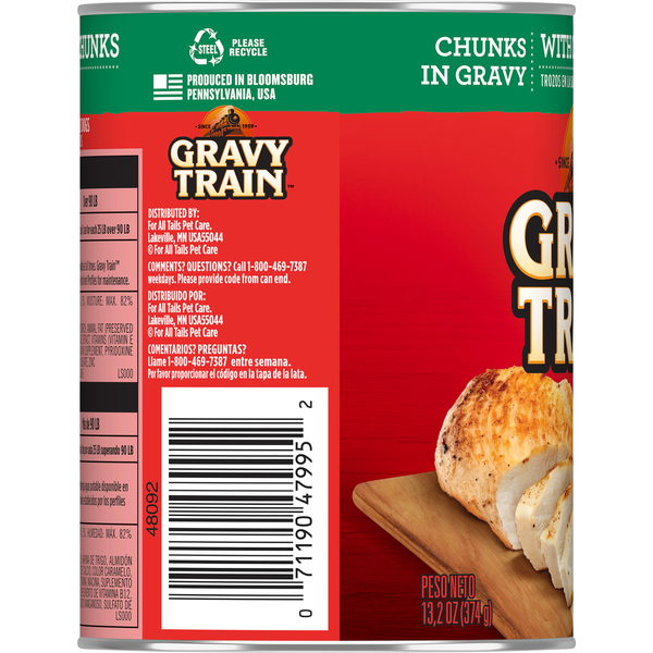 Gravy Train Chunks in Gravy with Chicken Chunks Food for Dogs