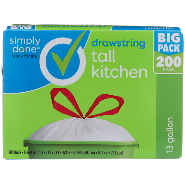 Simply Done Tall Drawstring Kitchen Bags