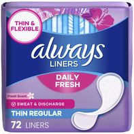 Always Daily Fresh Thin Liners, Regular, Scented P...
️