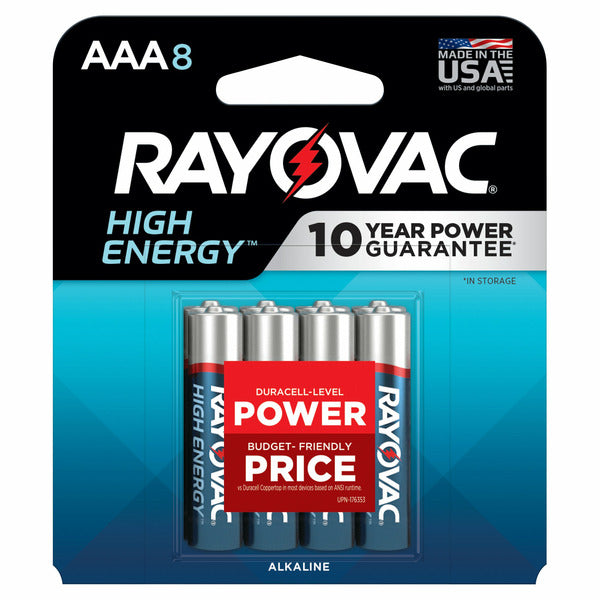Rayovac High Energy Aaa 1.5v Alkaline Batteries