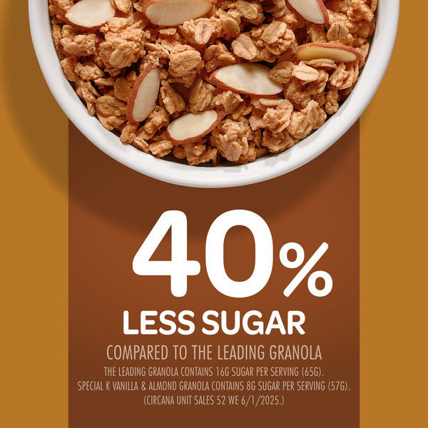 Kellogg’s Special K Granola, Protein Granola, Fiber Snacks, Vanilla and Almond, Bag (1 Bag)
