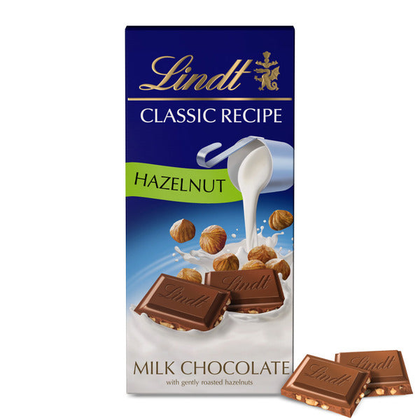 Lindt Classic Recipe Hazelnut Milk Chocolate Candy Bar
