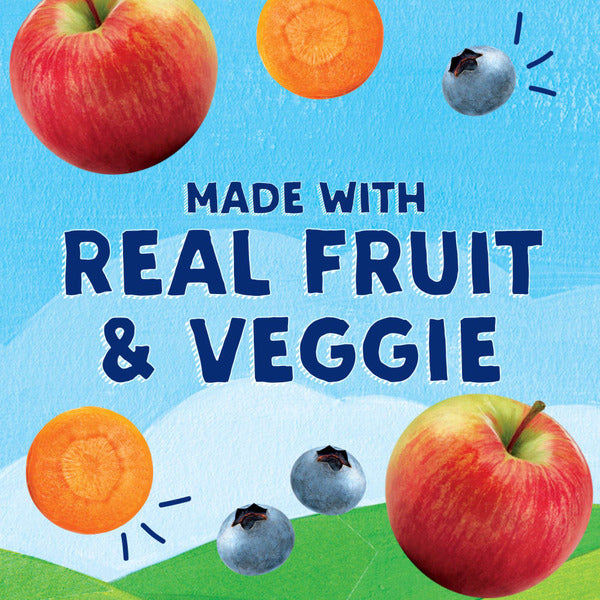 Stonyfield Organic Zero Grams Added Sugar Blueberry Apple Carrot Whole Milk Yogurt Pouches Pack