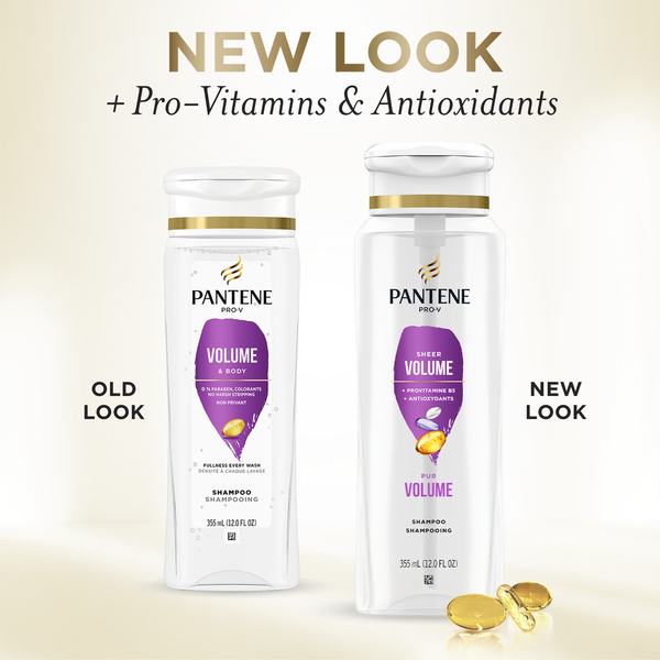 Pantene Shampoo for Fine or Thin Hair, Volumizing, Lightweight, Color Safe