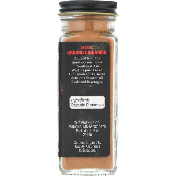 Watkins Cinnamon, Organic, Ground