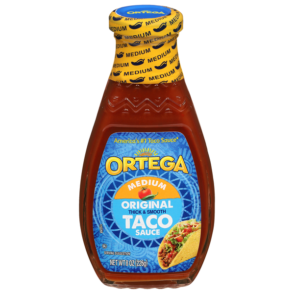 Ortega Original Thick and Smooth Medium Taco Sauce, Kosher