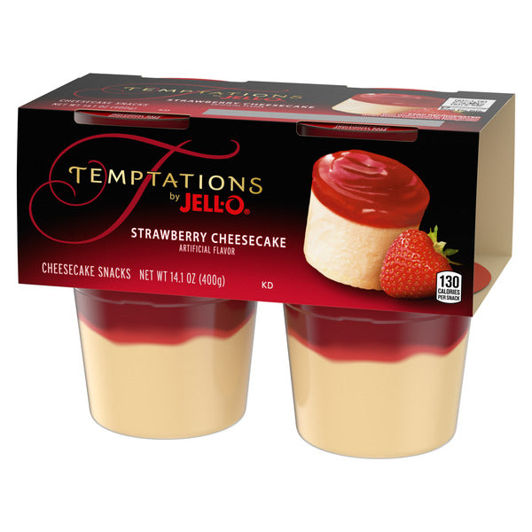 Jell-O Strawberry Ready-to-Eat Cheesecake Snack Cups