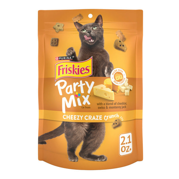 Purina Friskies Cat Treats, Party Mix Cheezy Craze Crunch