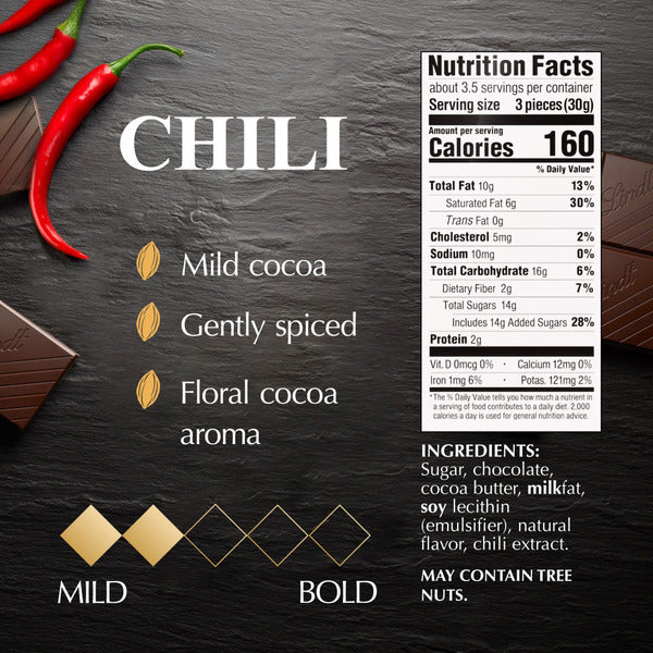 Lindt Excellence Chili Dark Chocolate