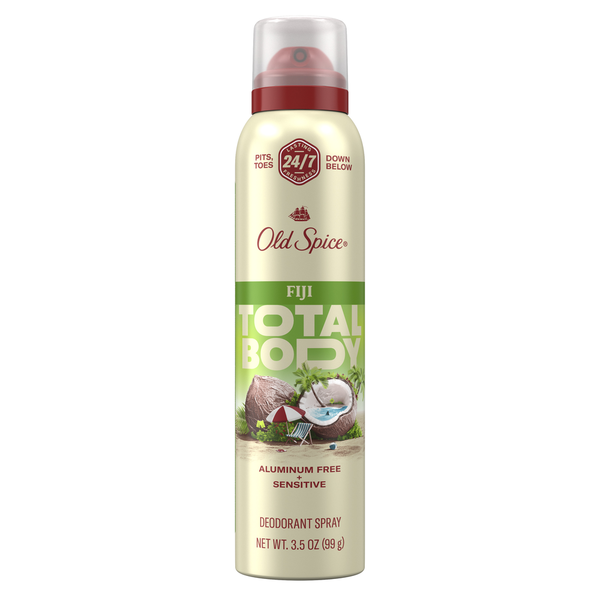 Old Spice Whole Body Deodorant Aluminum Free Spray Fiji