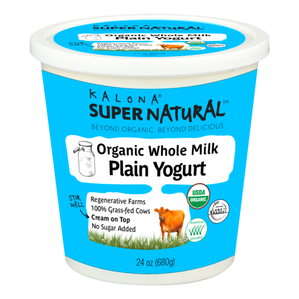 Kalona SuperNatural Organic, Whole Milk Plain Yogurt
