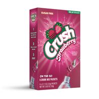 Crush Drink Mix, Sugar Free, On the Go, Strawberry️