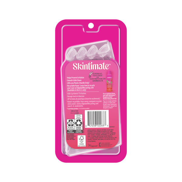 Skintimate Skin Therapy Raspberry Rain Womens Disposable Razors