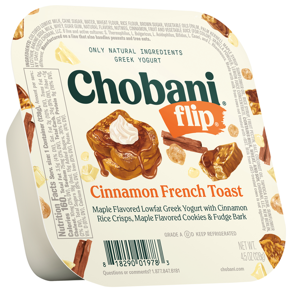 Chobani Yogurt, Greek, Cinnamon French Toast