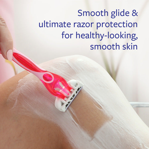 Skintimate Skin Therapy Raspberry Rain Shave Gel for Women, Travel Shaving Cream