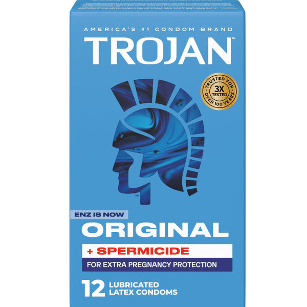 Trojan ENZ Spermicidal Lubricated Latex Condoms