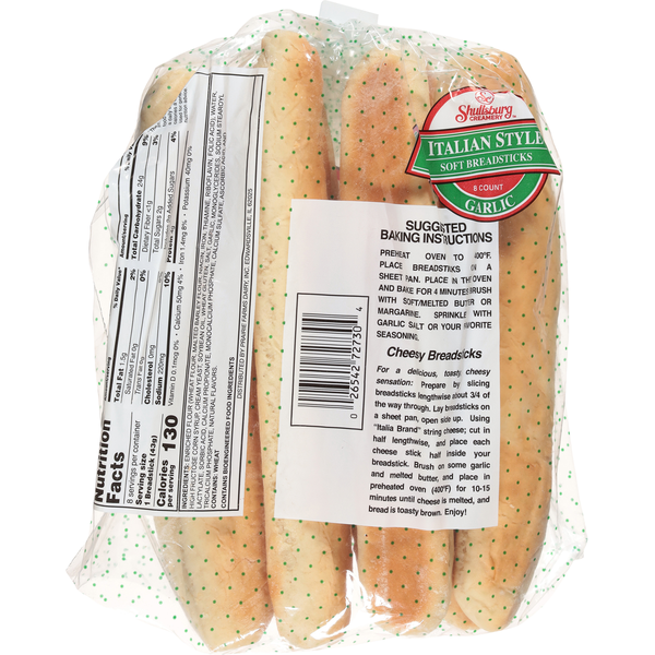Shullsburg Creamery Italian Style Soft Garlic Breadsticks