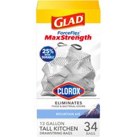 Glad ForceFlex MaxStrength With Clorox Kitchen Tra...
️