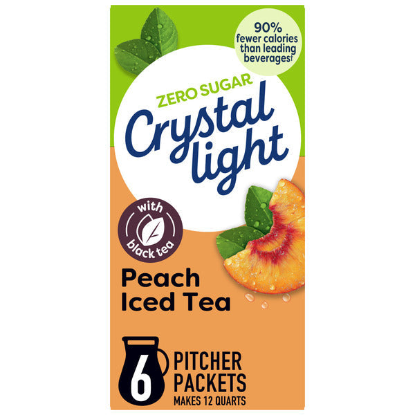 Crystal Light Peach Iced Tea Artificially Flavored Powdered Drink Mix
