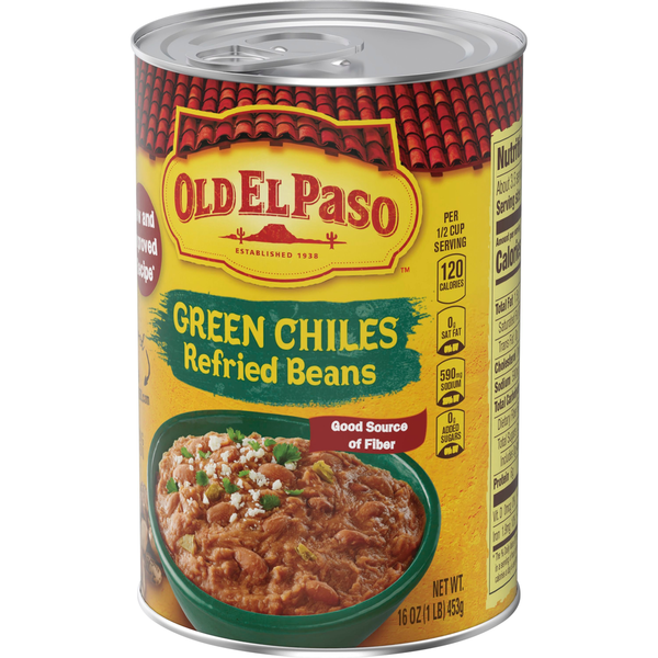 Old El Paso Green Chiles Refried Beans