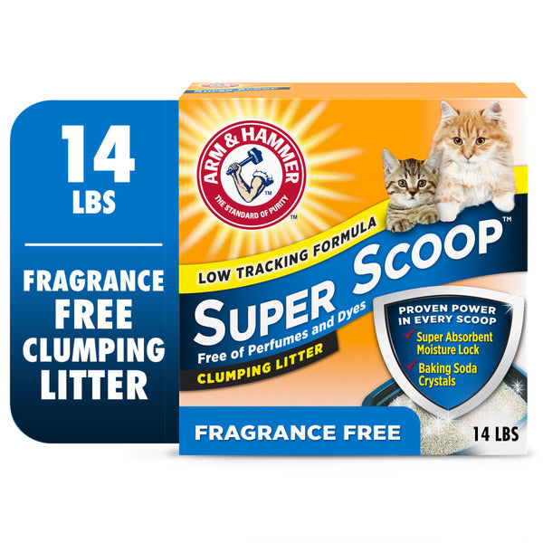 Arm & Hammer Super Scoop Fragrance Free Clumping Clay Cat Litter