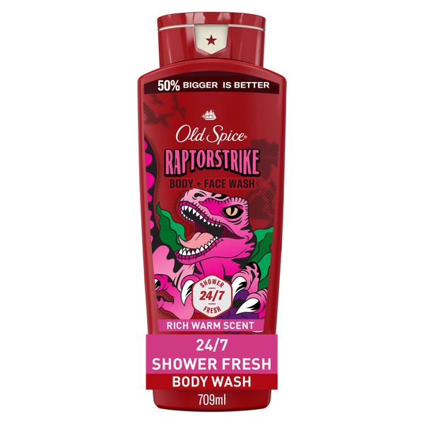 Old Spice Body Wash for Men, 24/7 Shower Clean, Raptorstrike