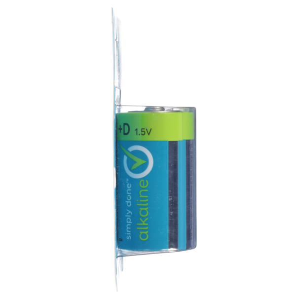 Simply Done D Alkaline 1.5V Batteries