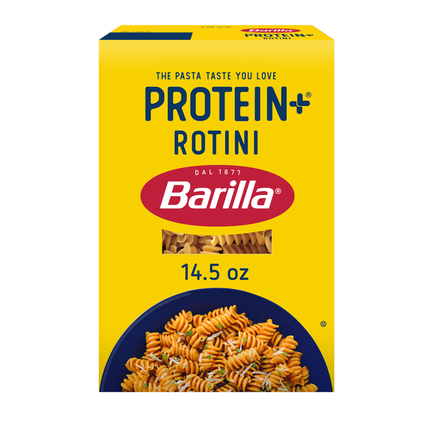Barilla Protein+ (Plus) Rotini Pasta - Plant Based Pasta - Made from Lentils, Chickpeas & Peas