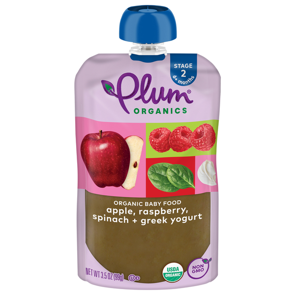 Plum Organics Apple, Raspberry, Spinach & Greek Yogurt