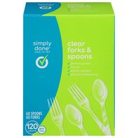 Simply Done Forks & Spoons, Clear️