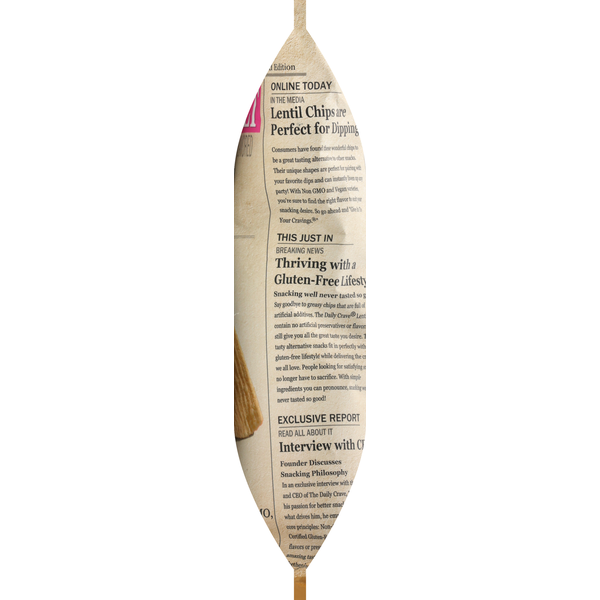 The Daily Crave Lentil Chips, Himalayan Pink Salt