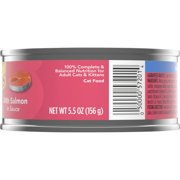 Purina Friskies Wet Cat Food, Shreds With Salmon in Sauce DestGlow
