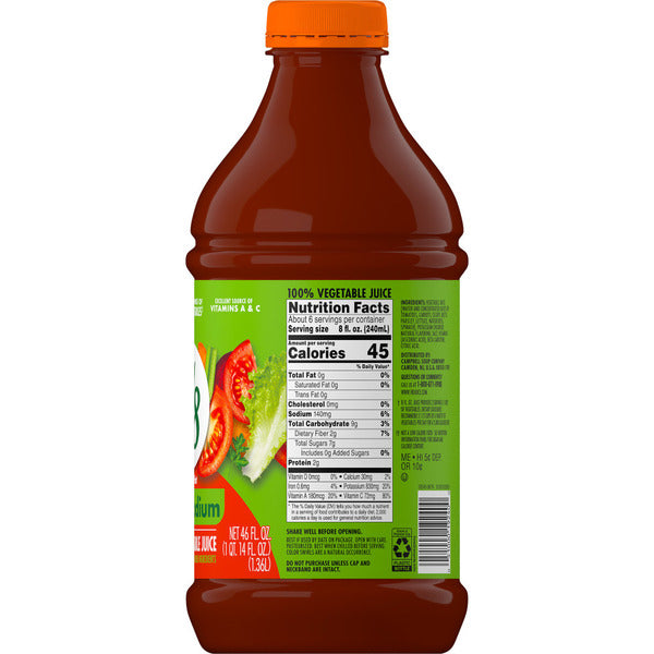 V8 Spicy Hot Low Sodium 100% Vegetable Juice