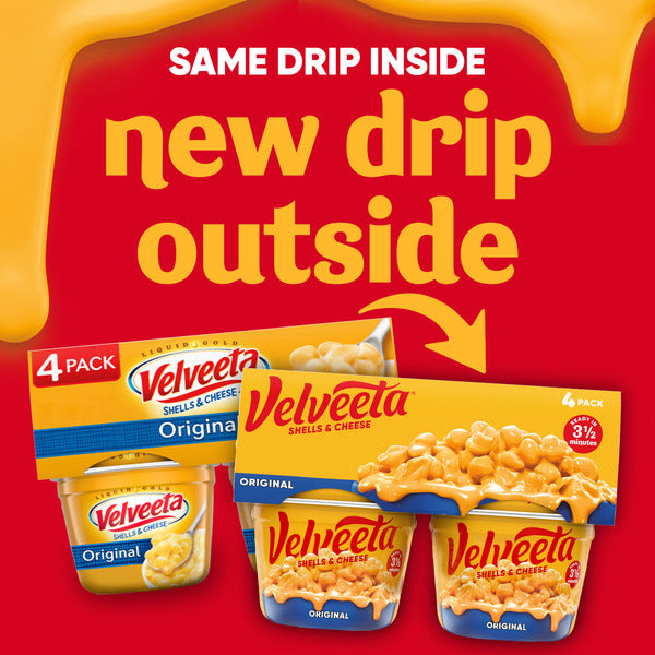 VELVEETA Shells & Cheese Original Microwavable Mac & Cheese Cups