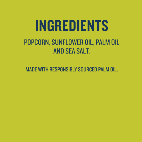 SkinnyPop Microwave Popcorn, Sea Salt