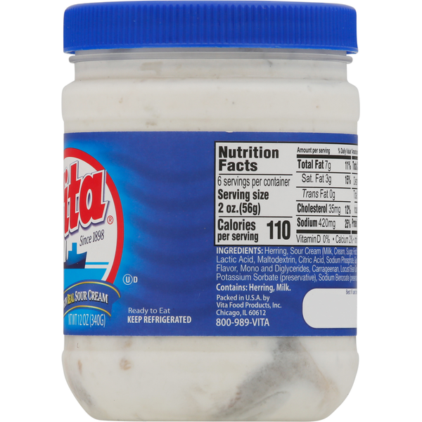Vita Wild Herring in Real Sour Cream