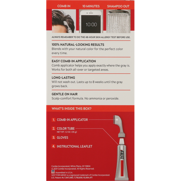 Just For Men Easy Comb-In Color, Medium Brown A-35